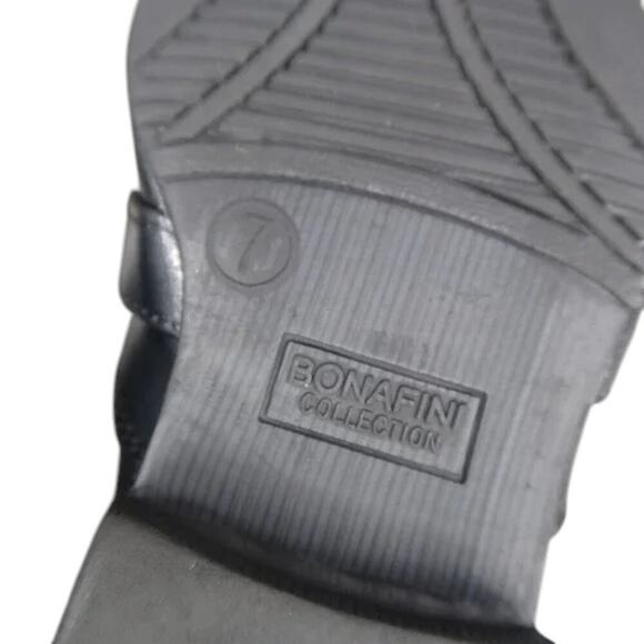 Bonafini Shoes Kids 7 Dress Loafers Slip On Leather Black Classic Toddler Boys - Picture 14 of 14